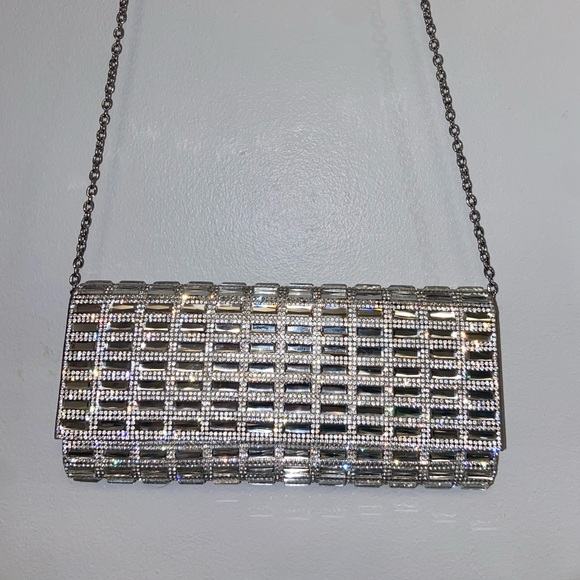 Aldo Handbags - NWOT - Aldo Silver Sparkly and Shiny Purse Cross Body and Clutch Bag